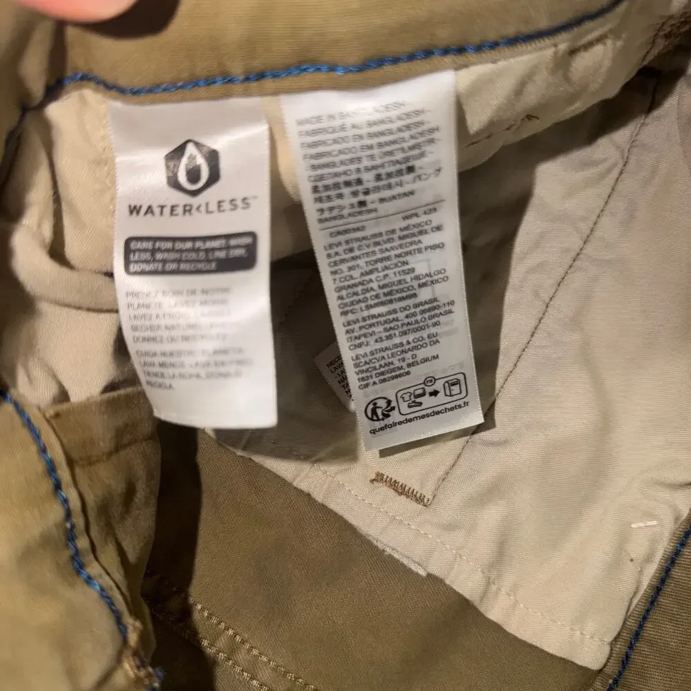 Levi’s XX Chino Standard Taper Mens Pants Olive Green Waterless